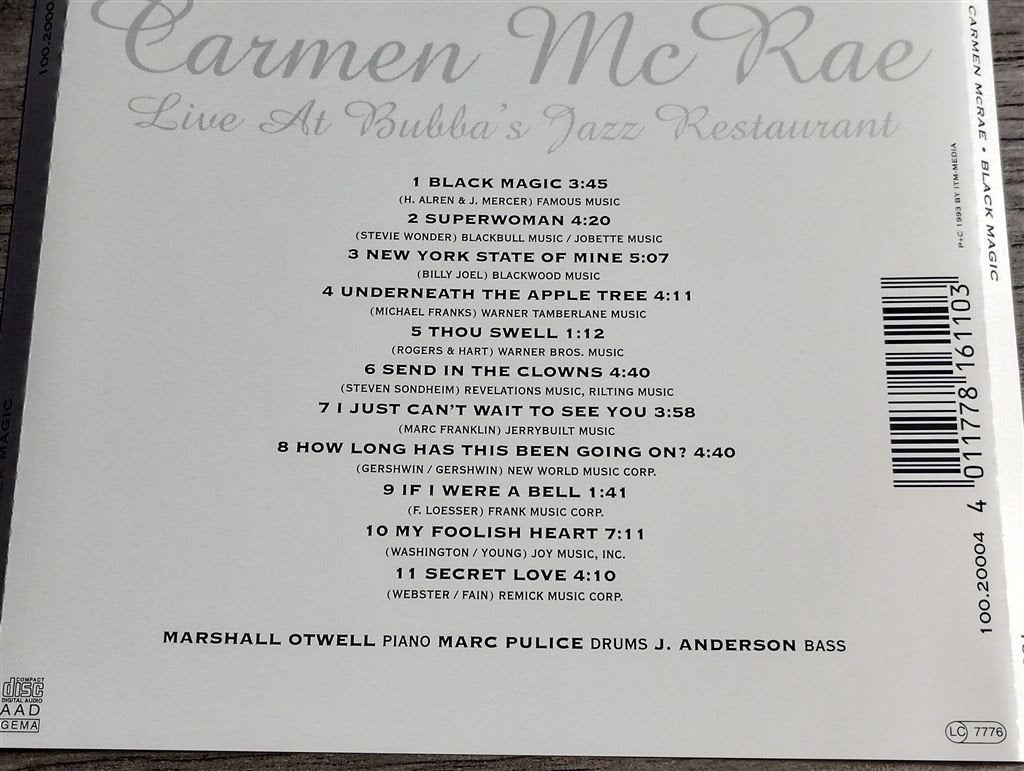 Carmen McRae ‎- Black Magic, Ophalen of Verzenden, Zo goed als nieuw, Jazz
