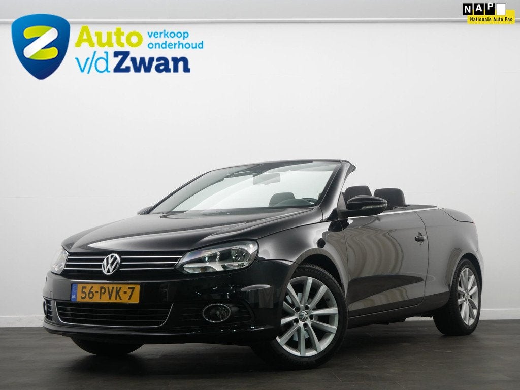 Volkswagen Eos 1.4 TSI Highline BlueMotion Navi/Clima/Cruise, Auto's, Volkswagen, Euro 5, Stof, Gebruikt, Zwart