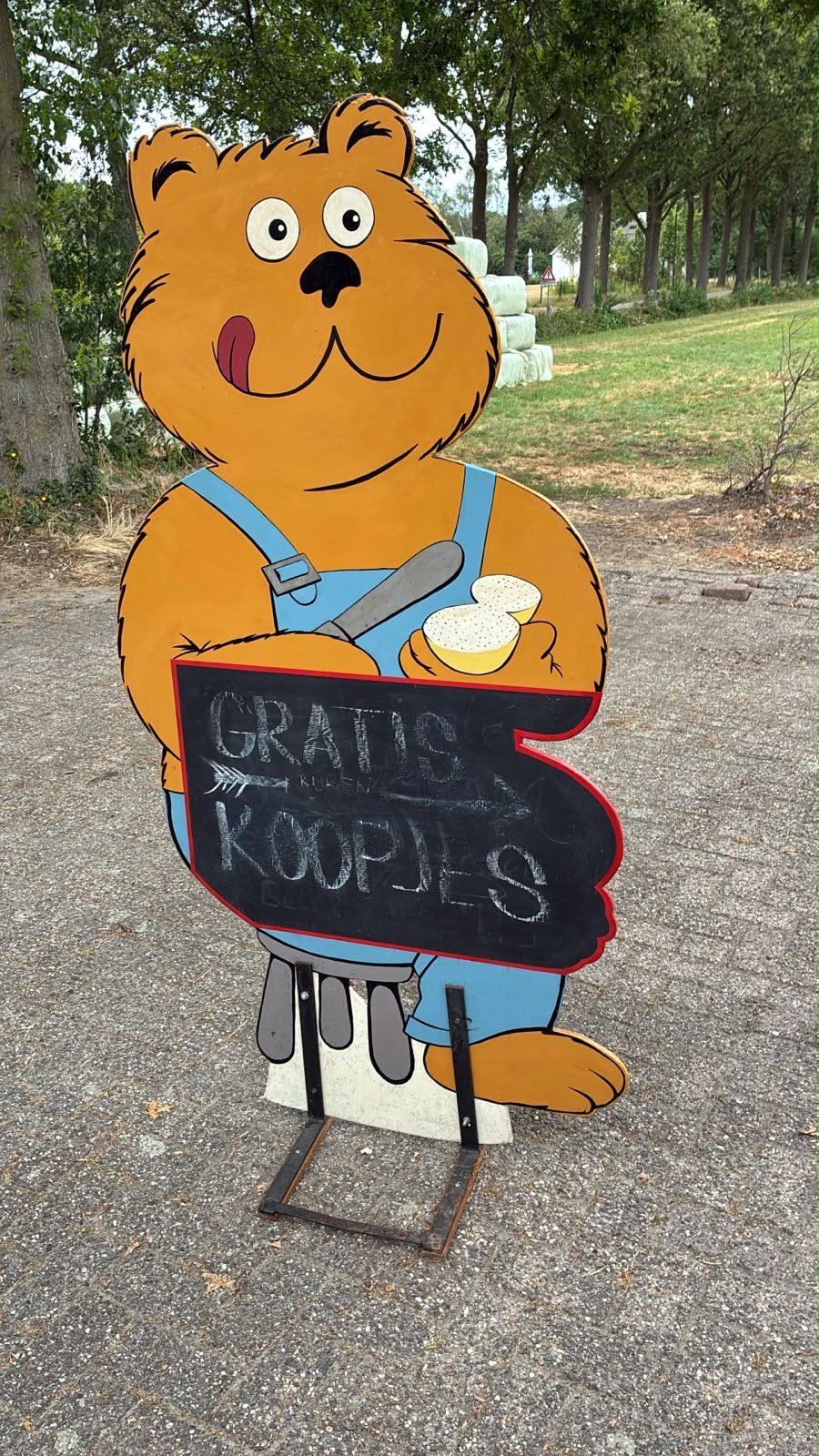 Stoepbord, Ophalen, Gebruikt