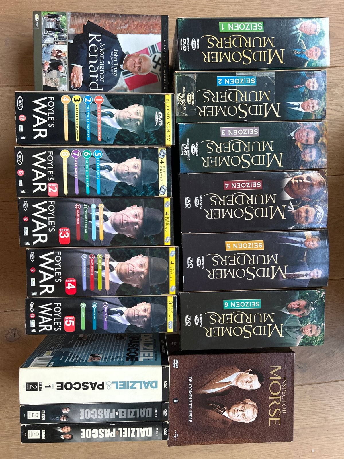 DVD Boxsets: Midsomer Murders, Foyle's War, Dalziel & Pascoe, Ophalen, Nederlands, Inclusief doosje, Gebruikt