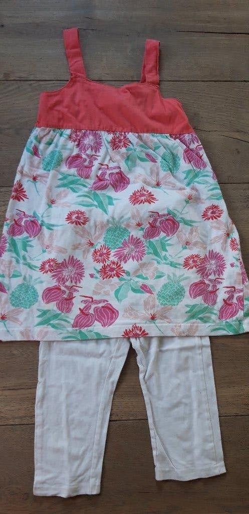 Jurk en legging 128-134, Ophalen of Verzenden, Zo goed als nieuw, Meisje, Jurk of Rok