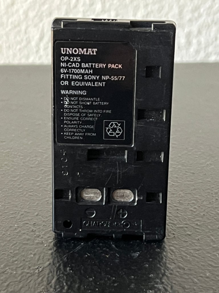 Unomat OP 2xs camera batterij, Ophalen