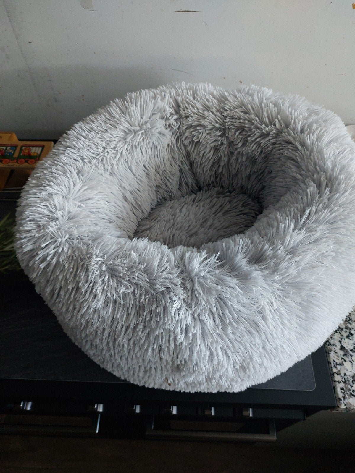 katten slaapmandje (donut), Ophalen, Gebruikt, Pluche