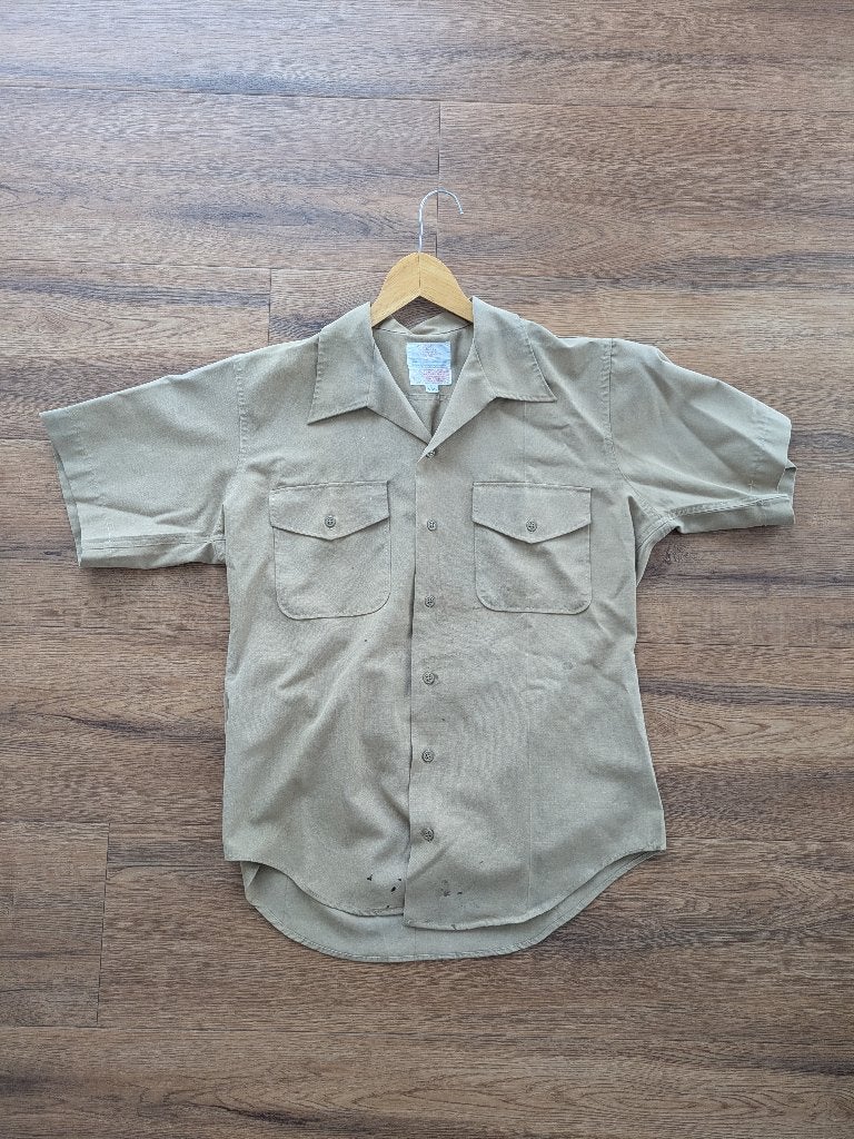 US Marine Corps overhemd / uniform, Ophalen of Verzenden, Gedragen, Beige
