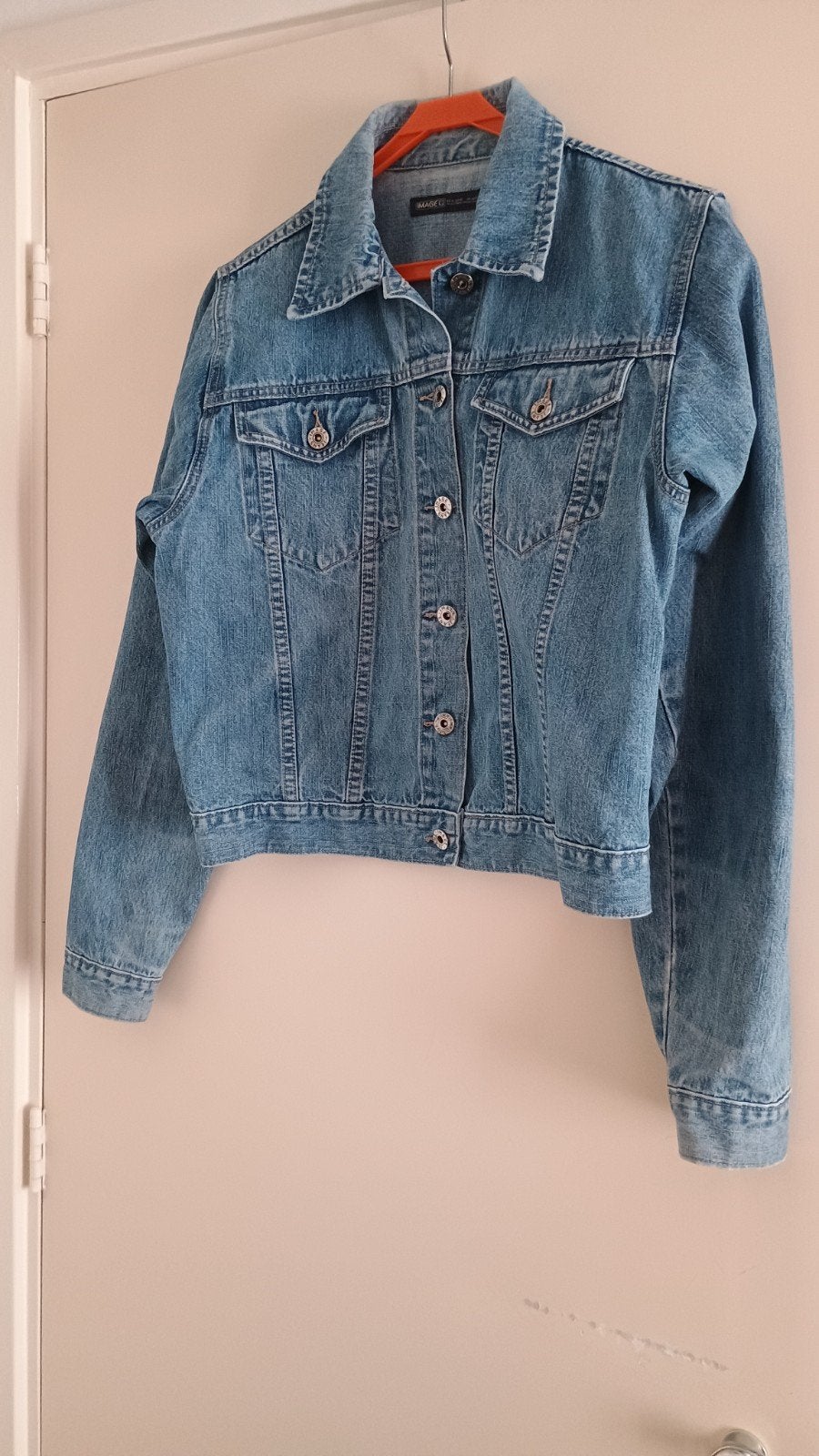 Image Basic Denim spijkerjack maat L, Kleding | Dames, Image Basic Denim, Ophalen of Verzenden, Gedragen