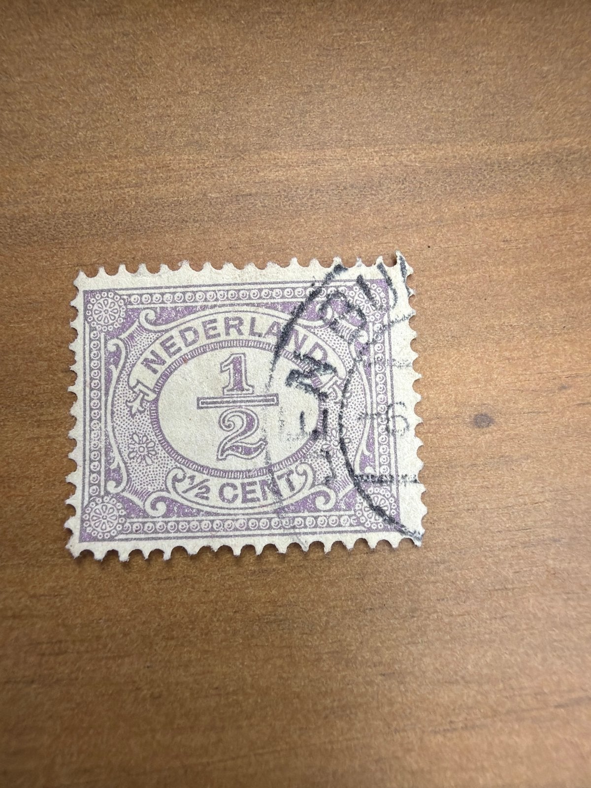 Nederland 1/2 cent postzegel, gestempeld, Postzegels en Munten, Ophalen of Verzenden, T/m 1940, Gestempeld