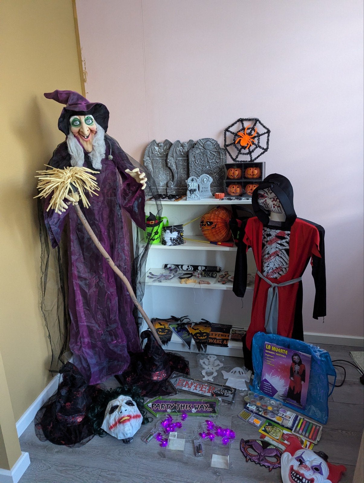 partij Halloween spullen, Hobby en Vrije tijd, Ophalen of Verzenden, Zo goed als nieuw