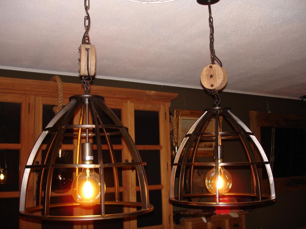 hanglampen, Ophalen, Industriele, 50 tot 75 cm, Zo goed als nieuw