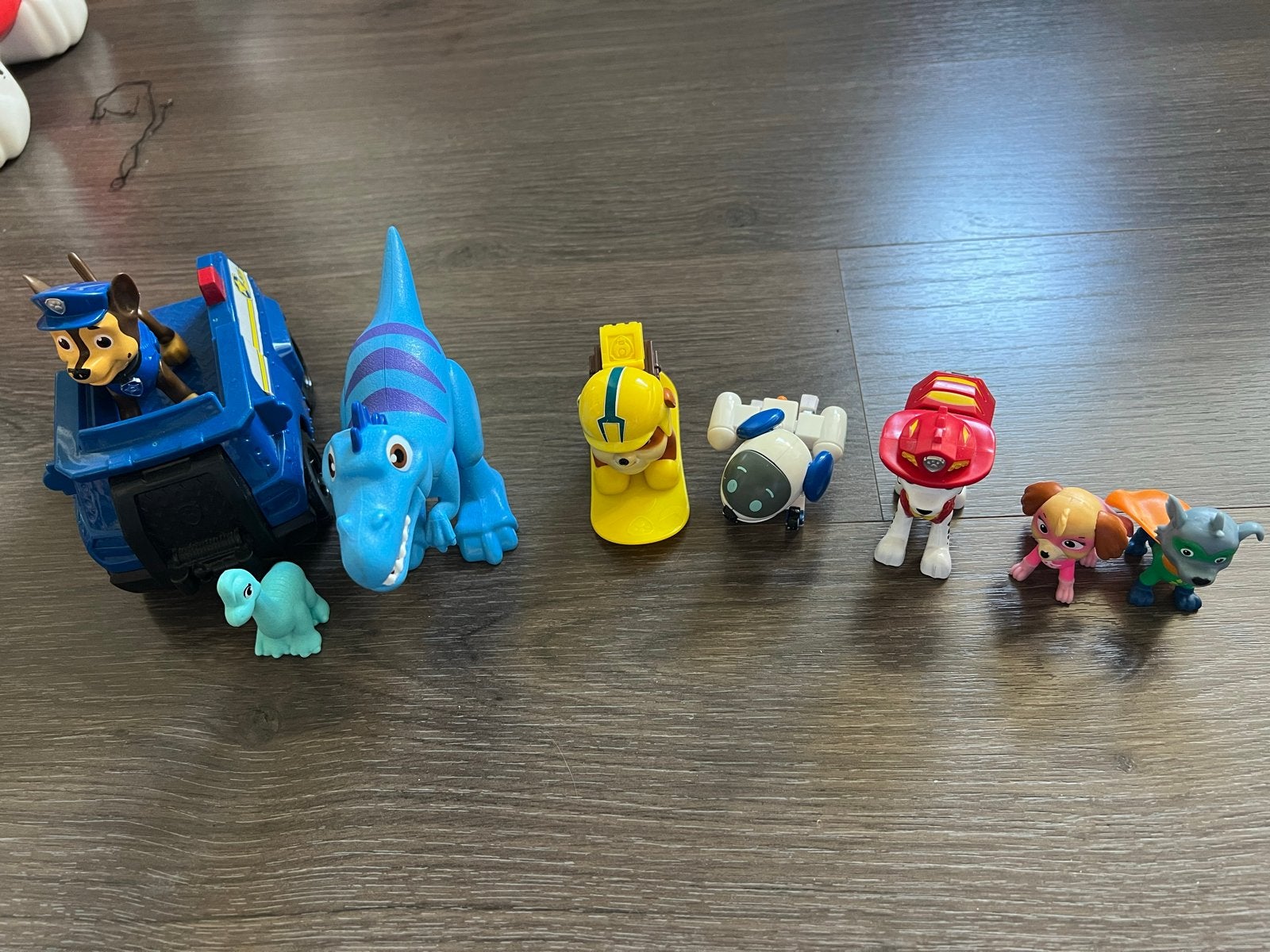Paw Patrol Speelmat + veel speelfiguren + cijfer speelmat, Kinderen en Baby's, Ophalen of Verzenden, Gebruikt, Speelkleed