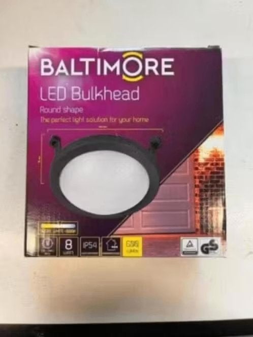NIEUW! Baltimore led lamp binnen buiten zwart rond €9,99, Ophalen of Verzenden, Nieuw, Overige fittingen, Led-lamp