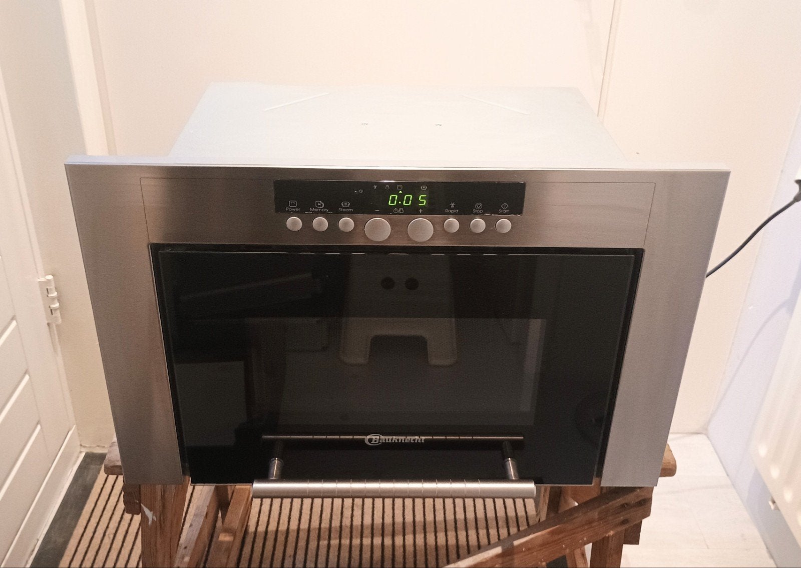 Bauknecht inbouw magnetron EMSD 6622, Ophalen, Gebruikt, ., Magnetron