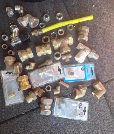 Diverse messing en koperen koppelingen, Ophalen of Verzenden, Nieuw, Minder dan 50 mm