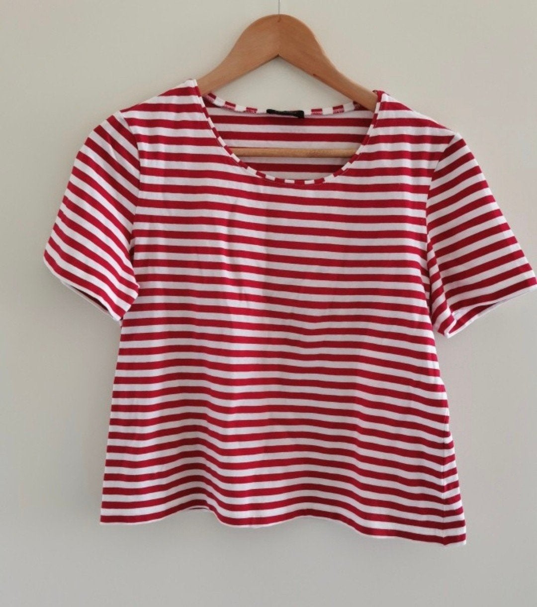 Rood wit shirt/ top kwaliteitskatoen van Rosner Large

Weini, Maat 42/44 (L), Ophalen of Verzenden, Zo goed als nieuw, Korte mouw