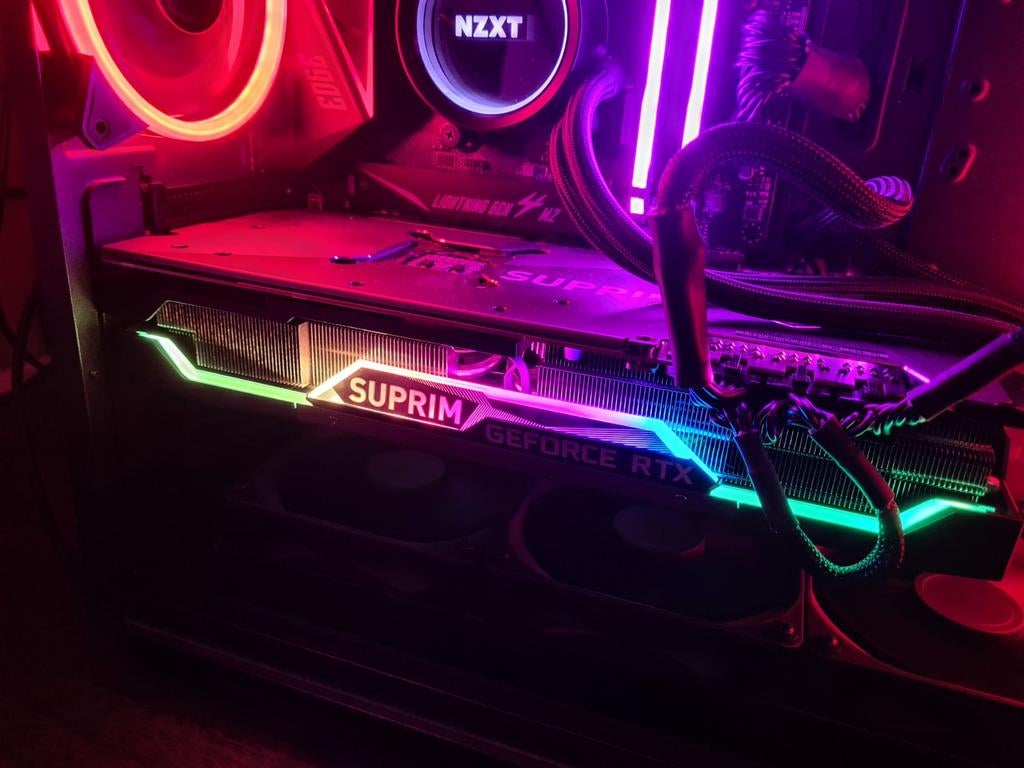 MSI GeForce RTX 3080 Ti Suprim X 12GB, Computers en Software, Videokaarten, Gebruikt, PCI-Express 4.0, GDDR6, Ophalen of Verzenden