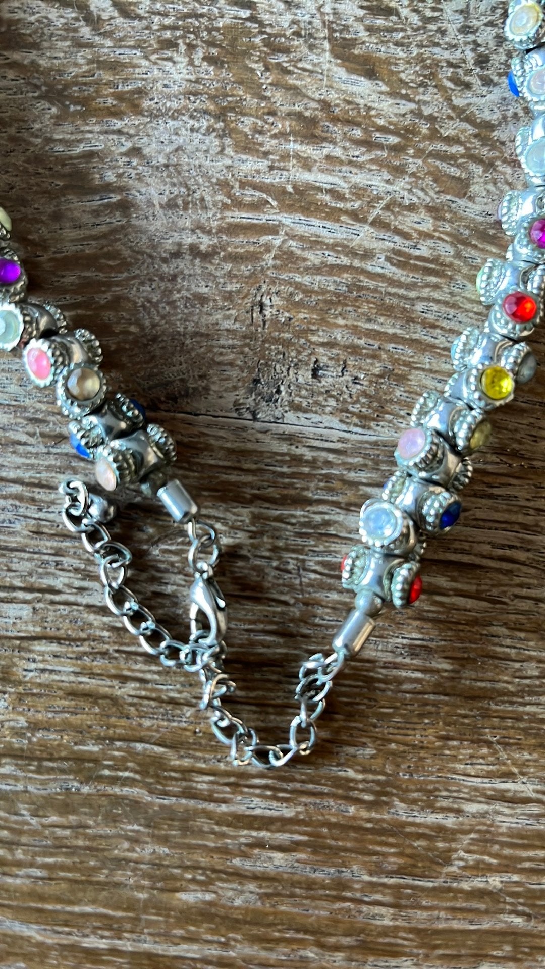 Originele Vintage OTAZU Tonnetjes Ketting / Barrel Necklace, Ophalen of Verzenden, Zo goed als nieuw, Overige materialen