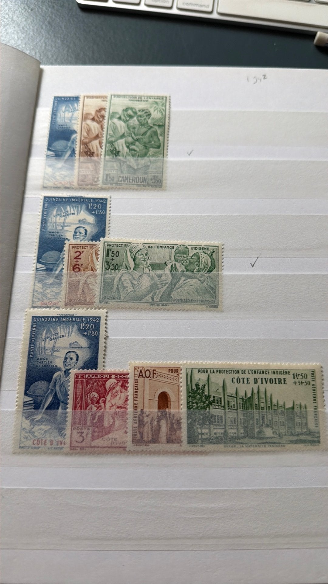 Franse kolonien omnibus series 1941 en 1942 postfris complet, Ophalen of Verzenden, Buitenland