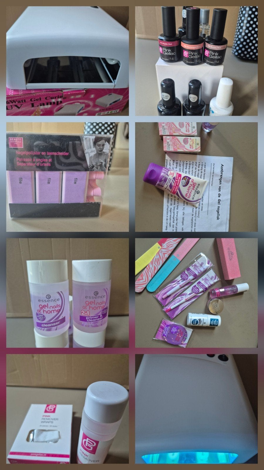 gellak set, Ophalen of Verzenden, Zo goed als nieuw, Overige kleuren, Handen en Nagels