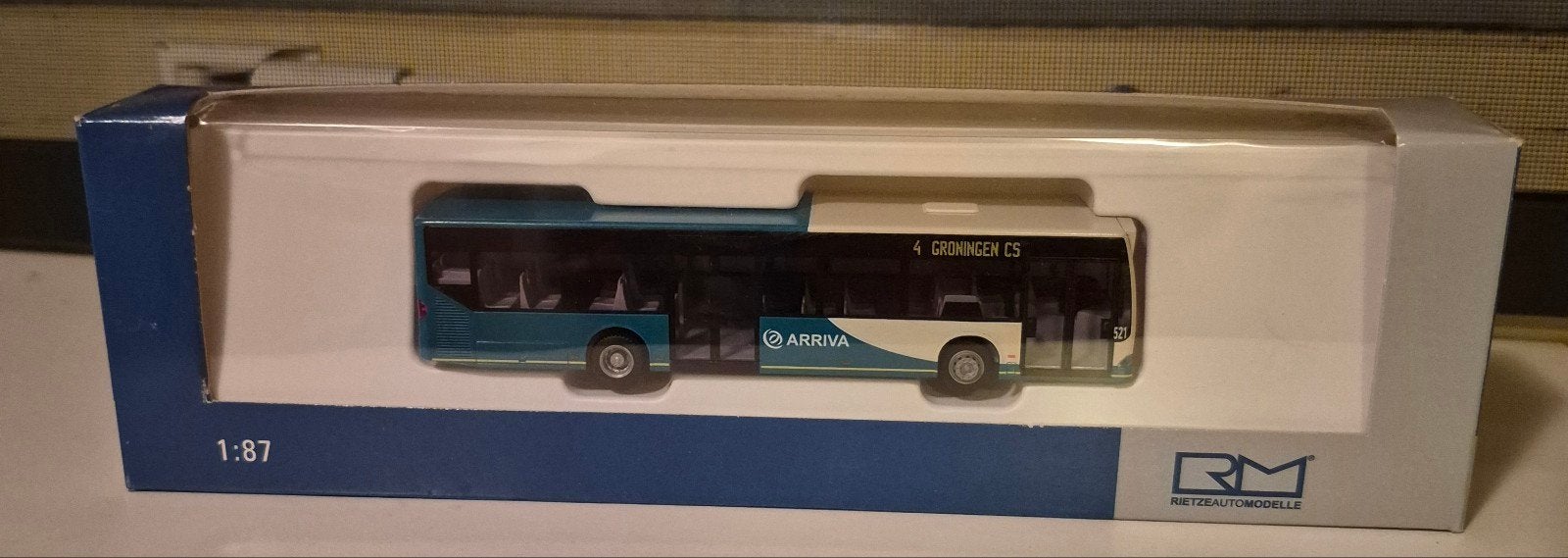 Arriva bus lijn 4 Groningen schaal 1:87 (Rietze), Hobby en Vrije tijd, Ophalen of Verzenden, Nieuw, Bus of Vrachtwagen, Rietze