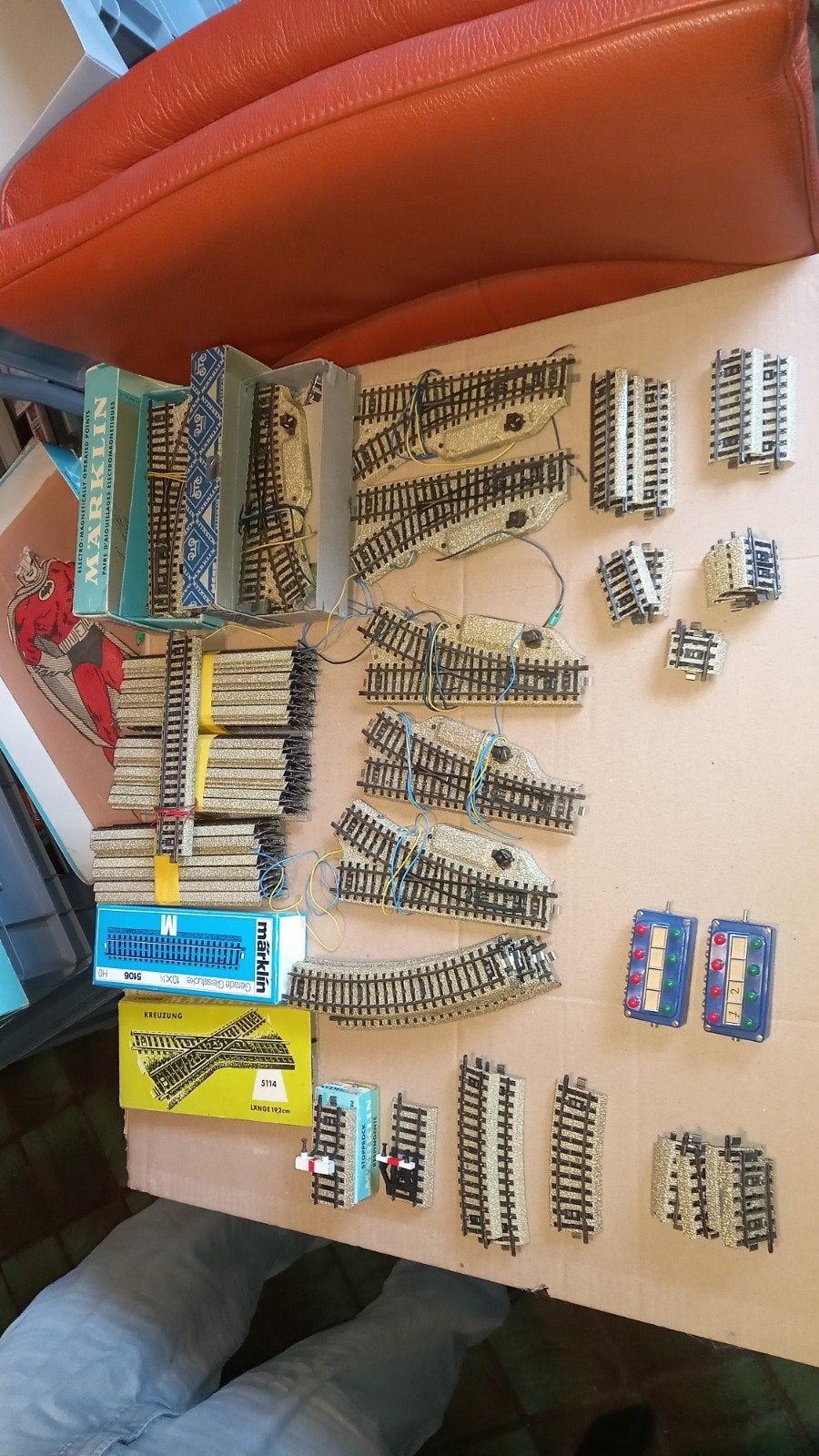 marklin m rails en 9 elektrische wissels  en kruisingen, Ophalen of Verzenden, Wisselstroom, Treinset, Märklin