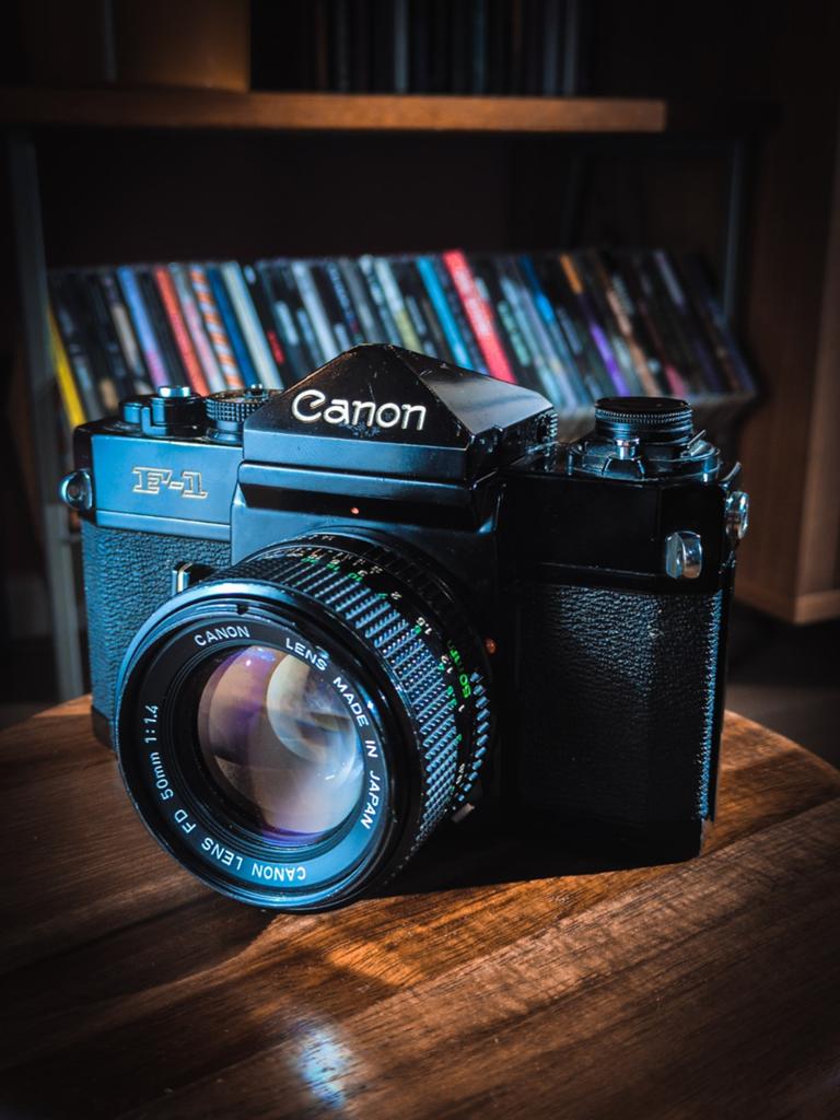 Canon F1 Analoge Camera met 50mm 1.4 Lens, Audio, Tv en Foto, Fotocamera's Analoog, Ophalen of Verzenden, Gebruikt, Spiegelreflex