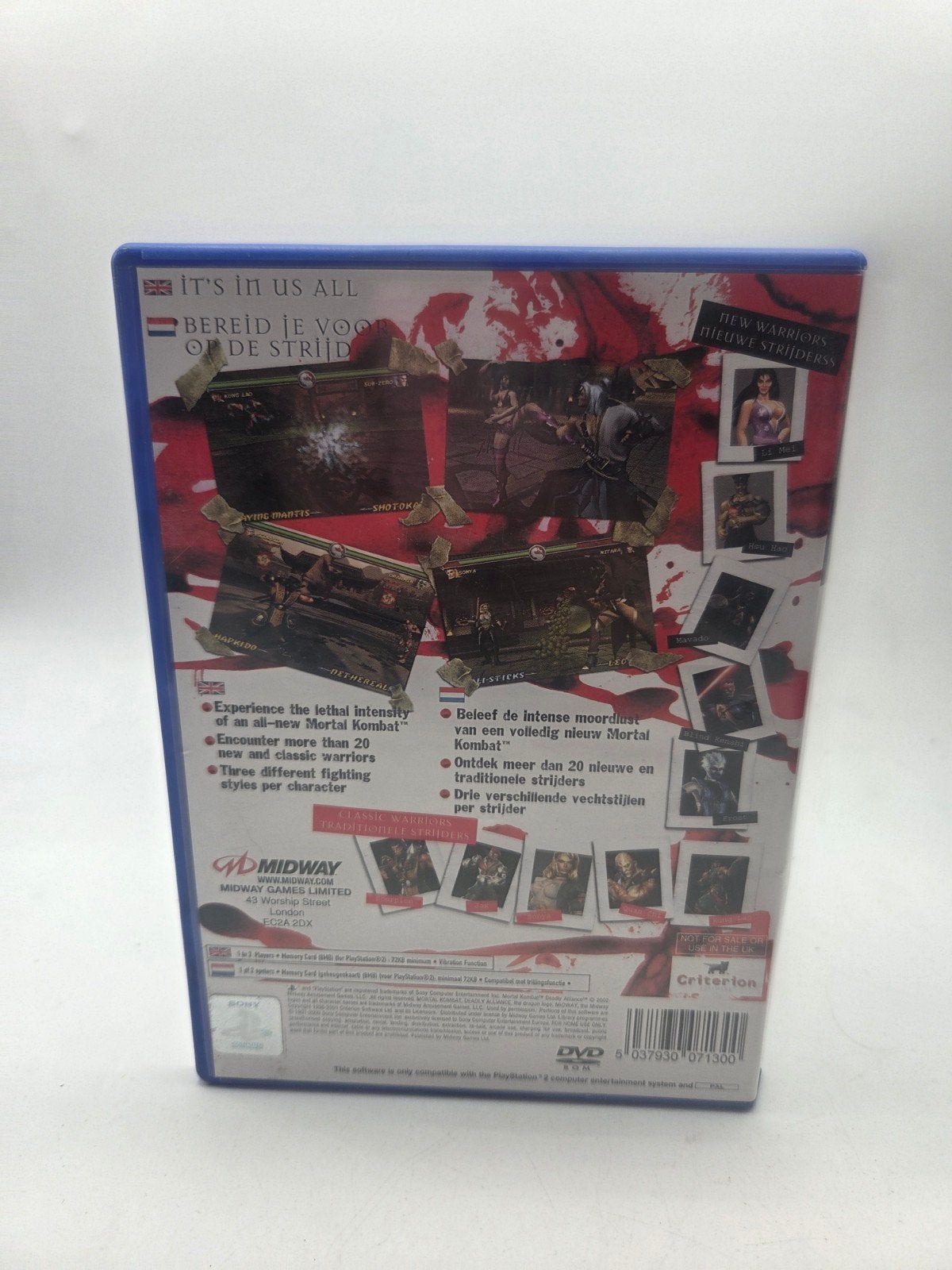Mortal Kombat Deadly Alliance PS2 - Vechtgame, Spelcomputers en Games, Info@midway.com, Gebruikt, Vechten, 2 spelers