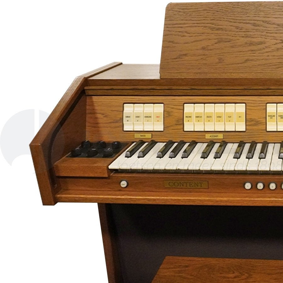 Content D4100 Occasion Donker Eiken Orgel, Gebruikt, 1 klavier, 3364AE, Ophalen of Verzenden