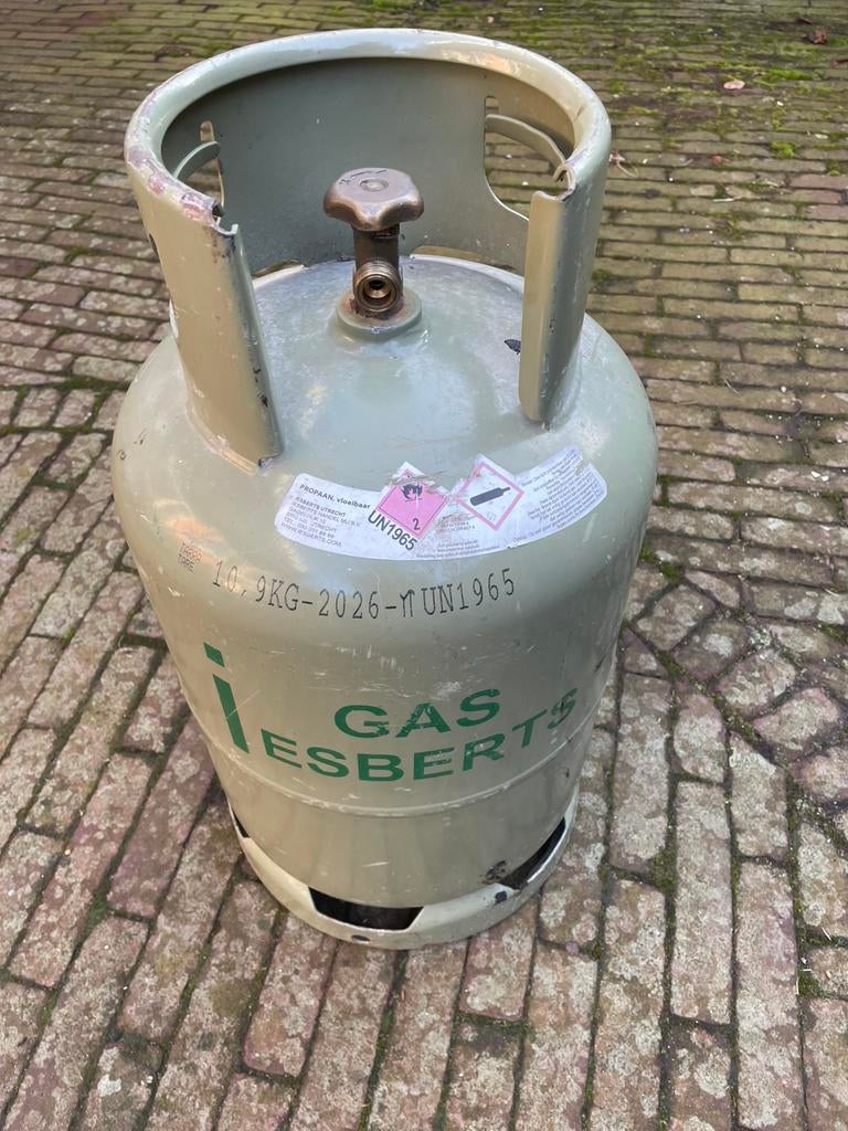 Propaan gasfles 10,9 u1965 2026 esberts barbecue kamperen, Caravans en Kamperen, Kampeeraccessoires, Ophalen of Verzenden, Zo goed als nieuw