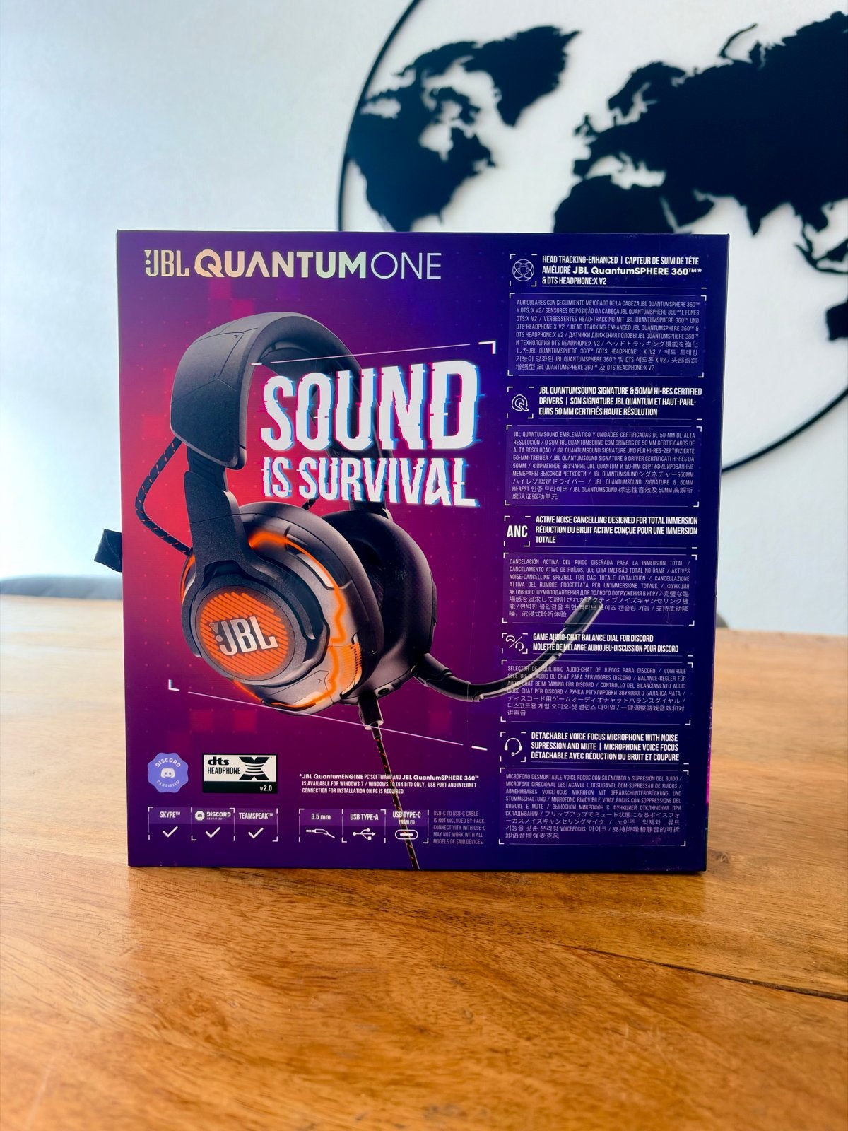 JBL Quantum One - Noise-Cancelling, Over-Ear Gaming Headset, Computers en Software, Ophalen, JBL, Zo goed als nieuw, Over-ear