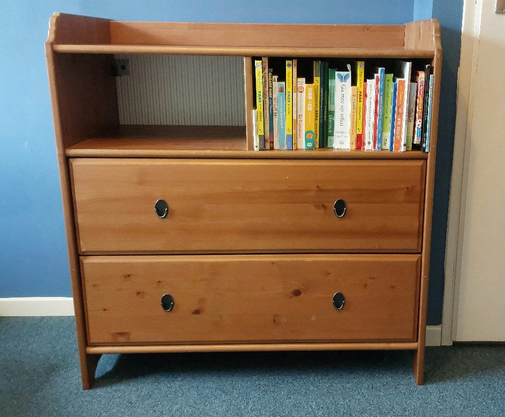 Leksvik ikea commode ladekast, Kinderen en Baby's, Kinderkamer | Commodes en Kasten, Gebruikt, Commode, Minder dan 90 cm, 75 tot 100 cm