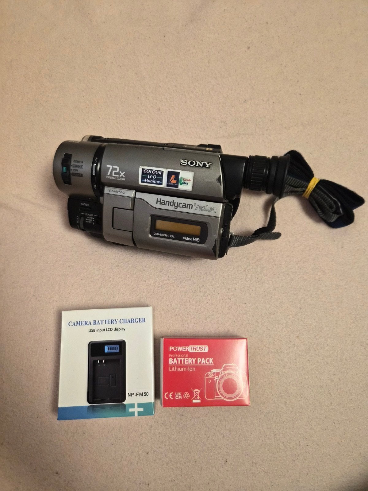 Sony Handyam Vision CCD-TRV46E PAL Video Hi8 Camcorder, Audio, Tv en Foto, Videocamera's Analoog, Ophalen of Verzenden, Hi 8, Camera