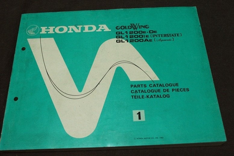 Honda GL1200 Goldwing interstate Aspenc 1983 parts catalogue, Motoren, Ophalen of Verzenden, Honda