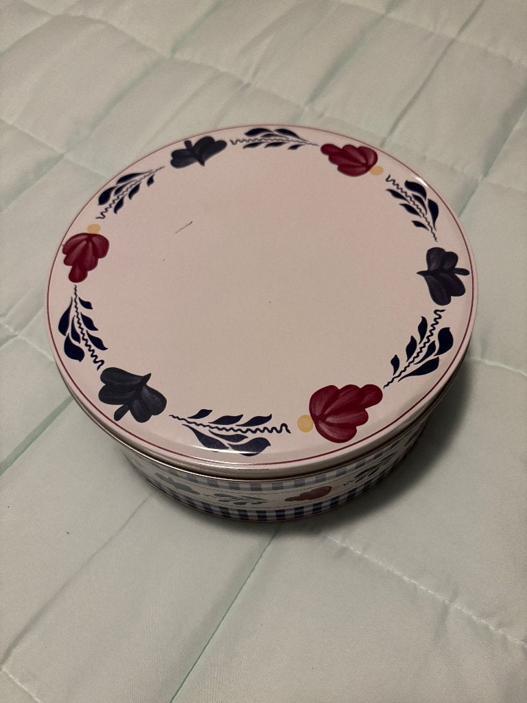 Boerenbont ronde koektrommel nieuw model Boerenbond, Ophalen of Verzenden, Metaal, Meerkleurig, Overige merken
