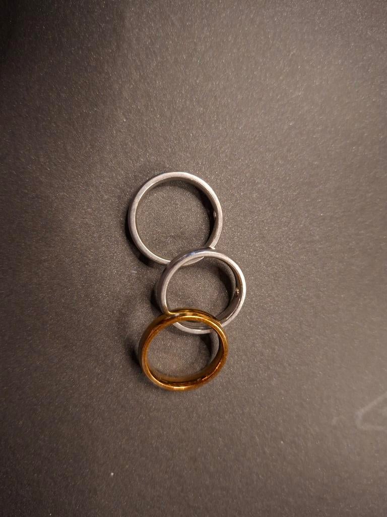3 melano  twist ringen maat 52 en 56, Ophalen of Verzenden, Goud