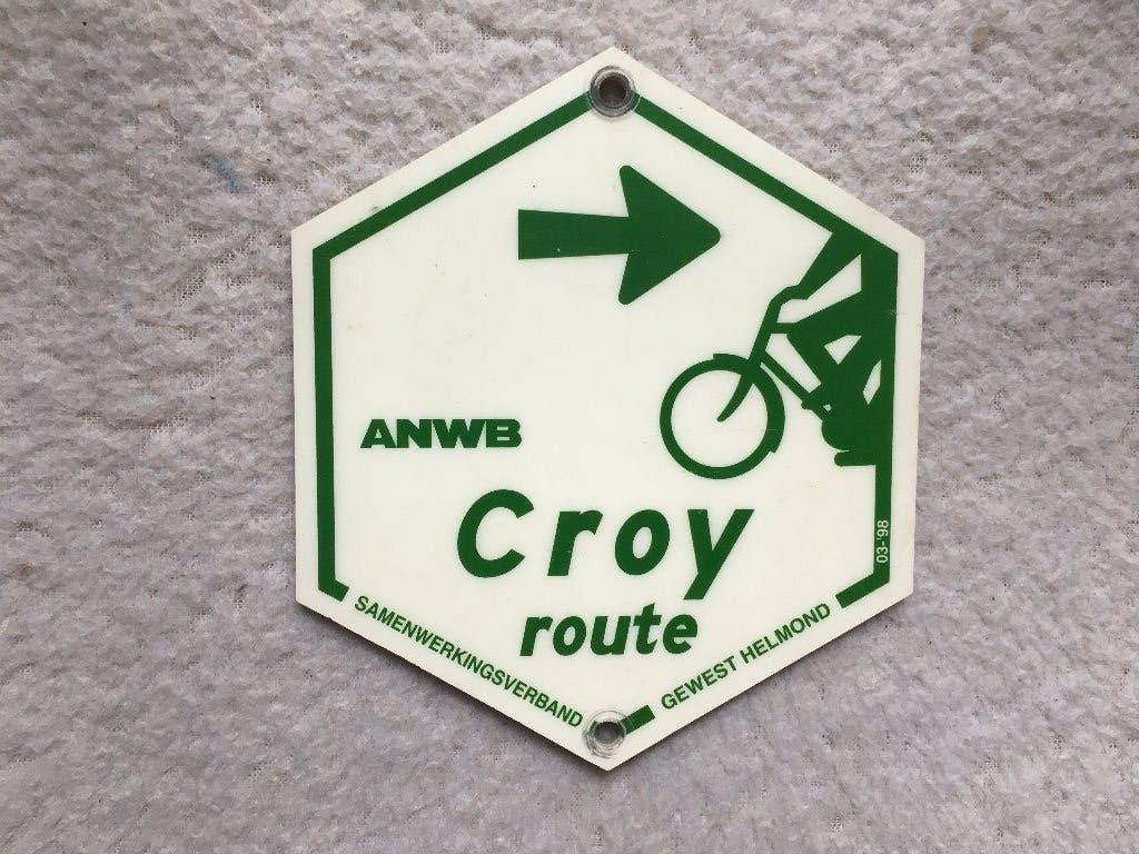 tuin decoratie Croy bord leuk, Verzenden, Zo goed als nieuw