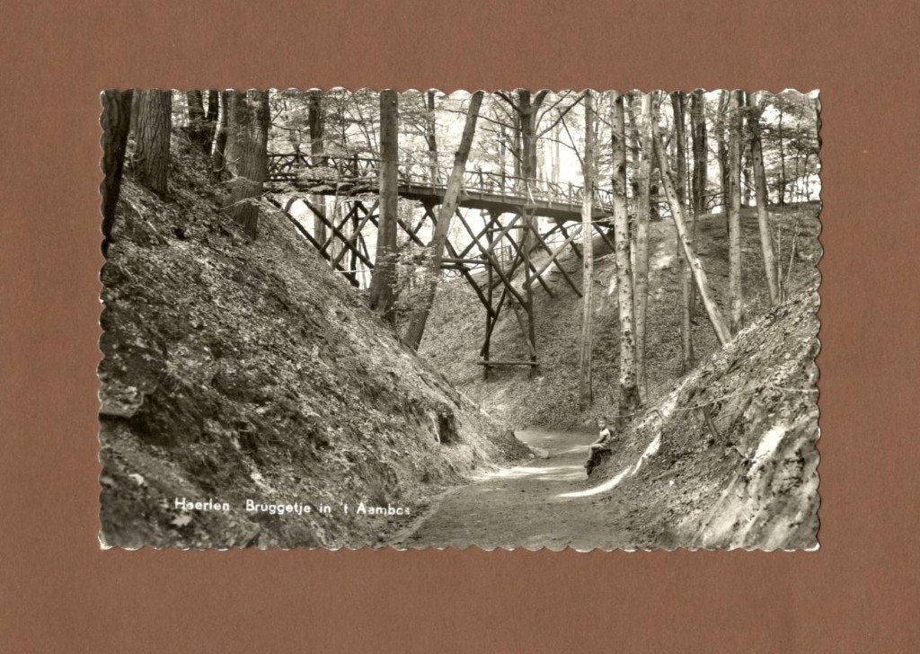 Heerlen Bruggetje in het aambos., Ophalen of Verzenden, 1960 tot 1980, Gelopen, Limburg