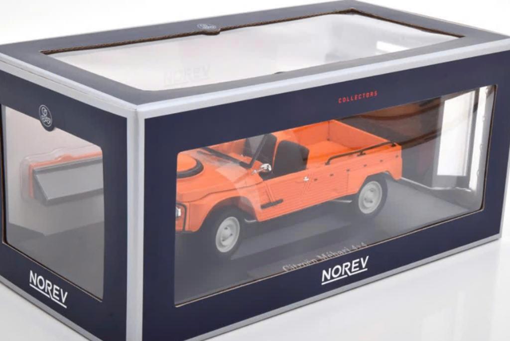 Citroen Mehari 4x4 '79 schaal Oranje 1/18 NOREV ref: 181654, Hobby en Vrije tijd, Modelauto's | 1:18, Verzenden, Nieuw, Auto, Norev