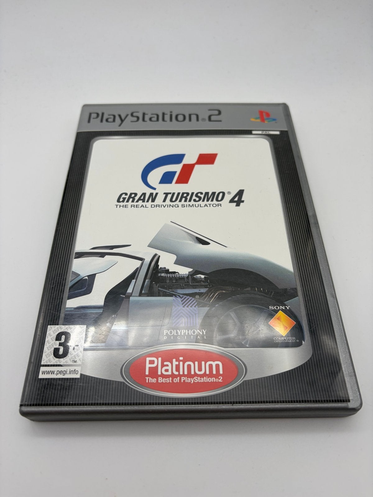 Gran Turismo 4 Platinum - PlayStation 2 (PS2), Gebruikt, Racen en Vliegen, 2 spelers, Eén computer