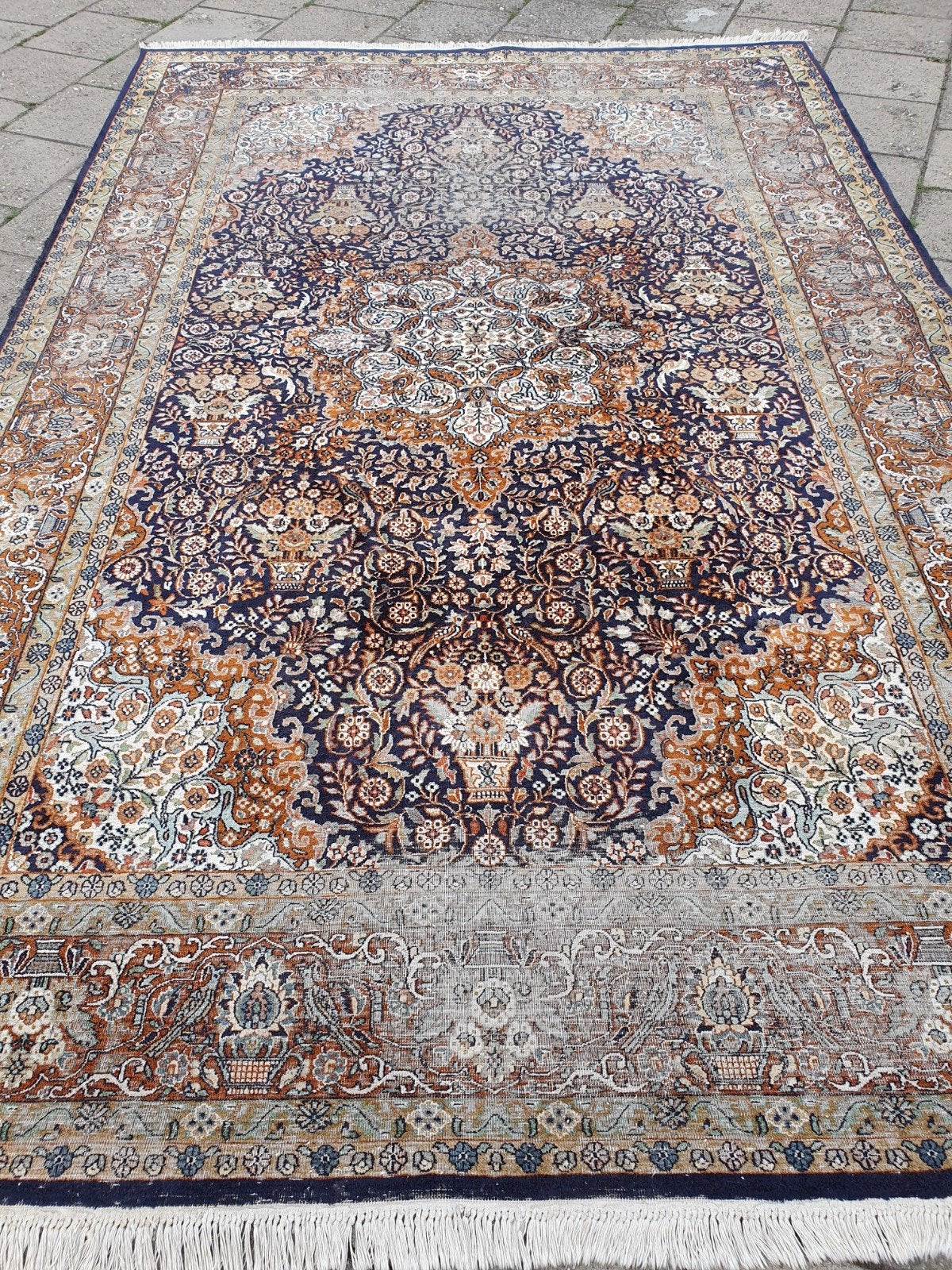 Perzisch tapijt Kashmir 290x180 cm., Gebruikt, 150 tot 200 cm, 200 cm of meer, Ophalen of Verzenden