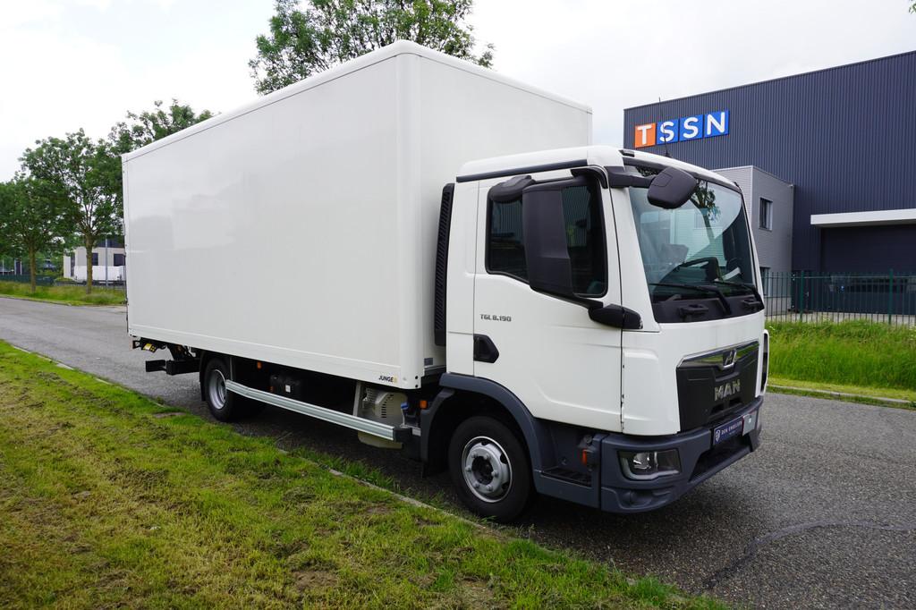 MAN TGL 8.190 4x2 Bakwagen Laadklep LBW 1000KG Camera Trekha, Auto's, Vrachtwagens, Automaat, Parkeercamera, 190 pk, MAN