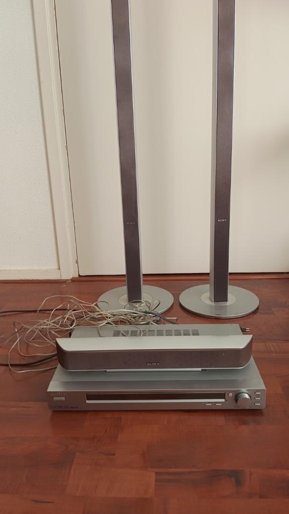 Sony speaker set speakersystem : receiver + 3 boxen, Ophalen, Gebruikt, Overige typen, Sony