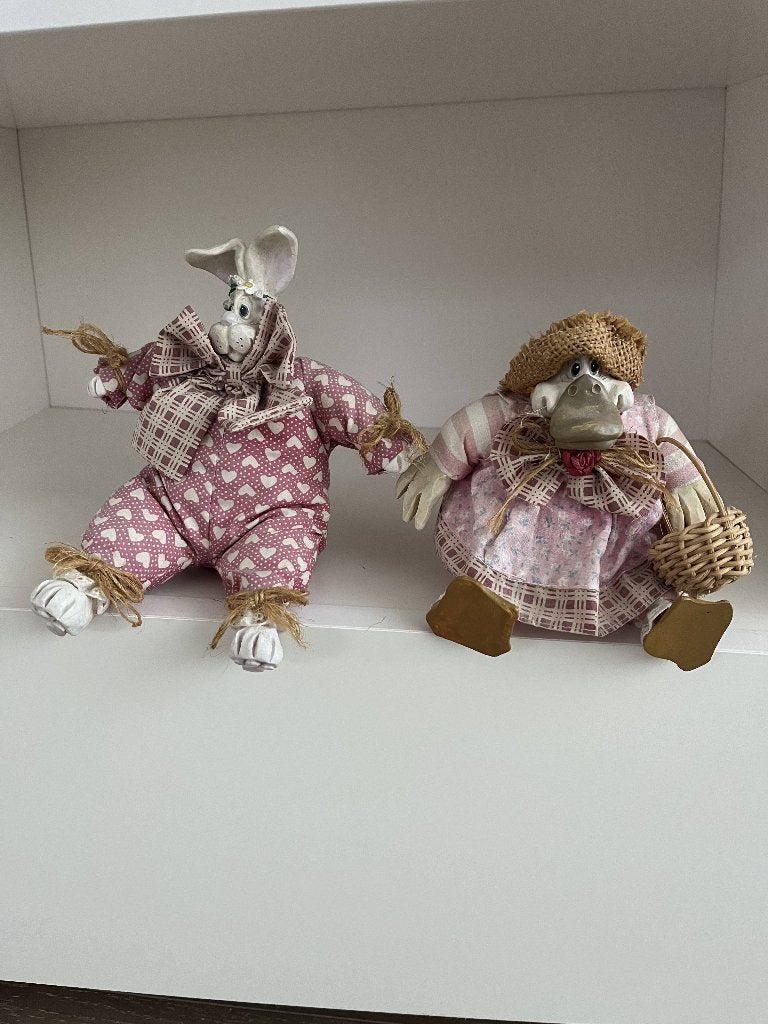 Vintage Russ Berrie "The Country Folks"beeldjes, Ophalen of Verzenden, Gebruikt, Dier