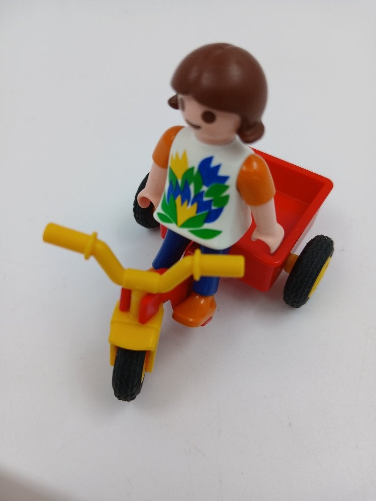Playmobil kind met bakfiets, Gebruikt, Losse onderdelen, Overige typen, Ophalen of Verzenden
