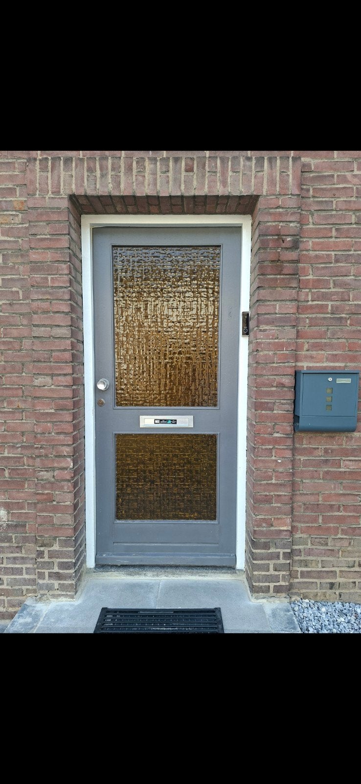 Buitendeur met Glaspanelen, Ophalen, Gebruikt, 80 tot 100 cm, Buitendeur