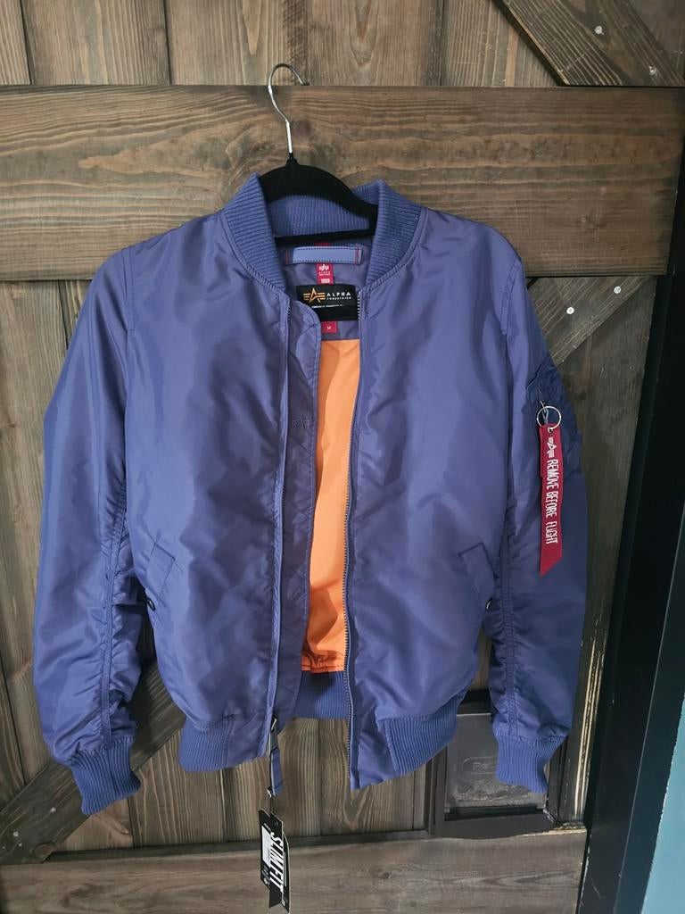 Alpha Industries MA-1 TT bomberjack - nieuw - M, Kleding | Dames, Ophalen of Verzenden, Nieuw, Paars