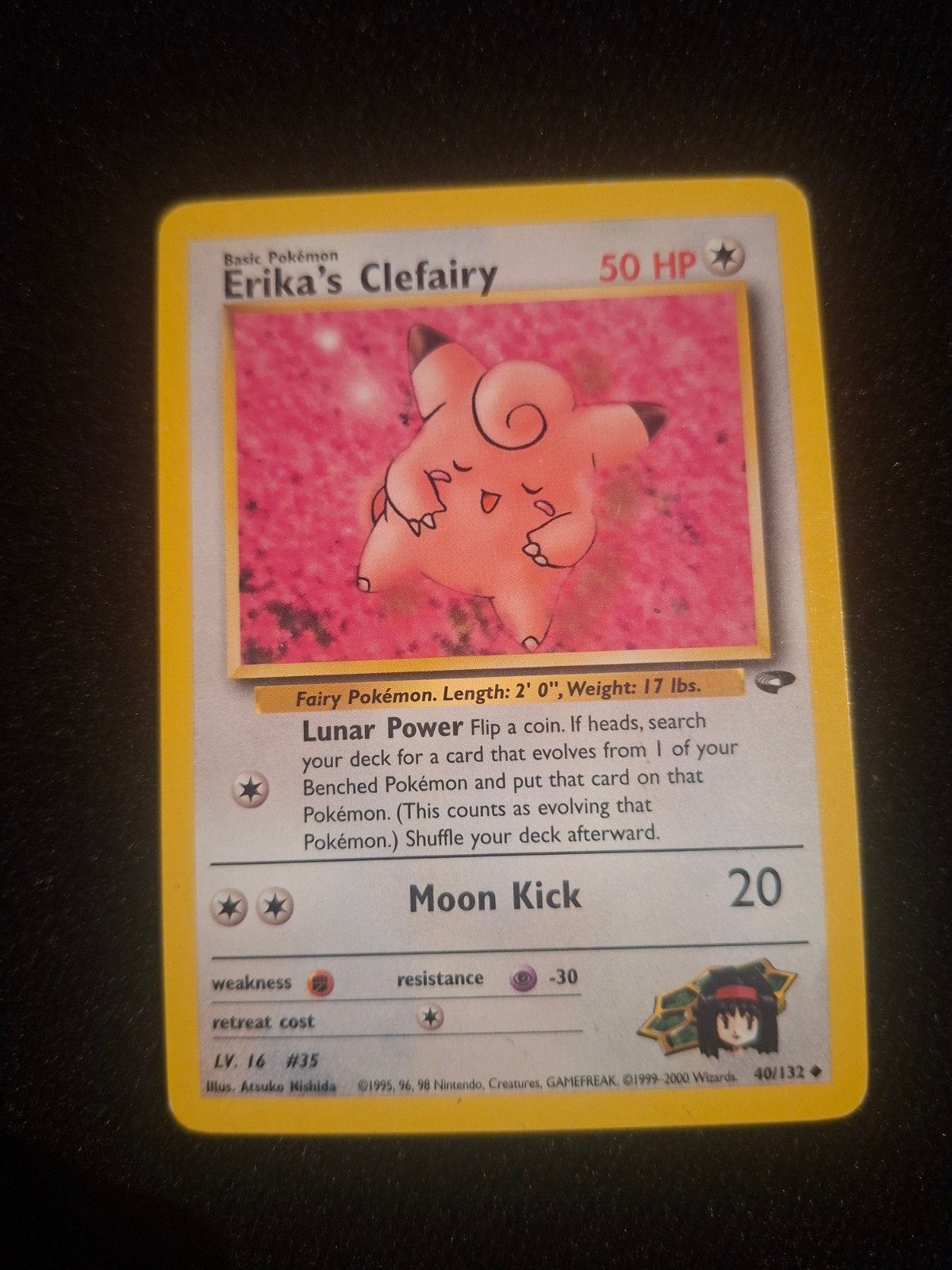 Erika's Clefairy Pokémon kaart - Gym Heroes set, Ophalen of Verzenden