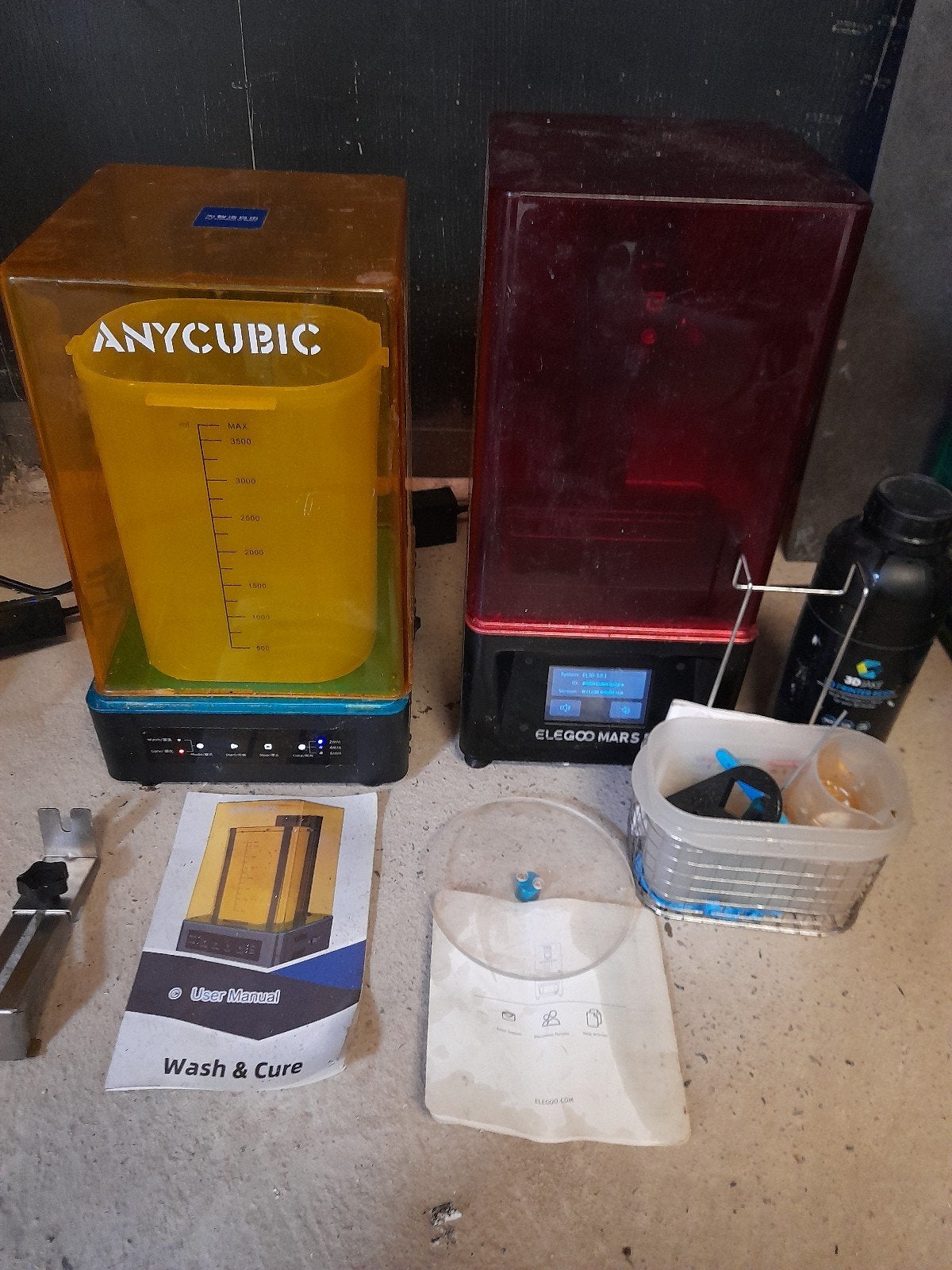 Elegoo Mars Pro 3D-printer met Anycubic Wash & Cure, Computers en Software, Gebruikt, Elegoo, Ophalen of Verzenden, Resin/Hars