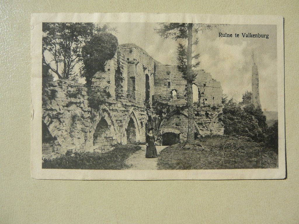 Valkenburg. Ruïne te Valkenburg, Ophalen of Verzenden, Voor 1920, Gelopen, Limburg