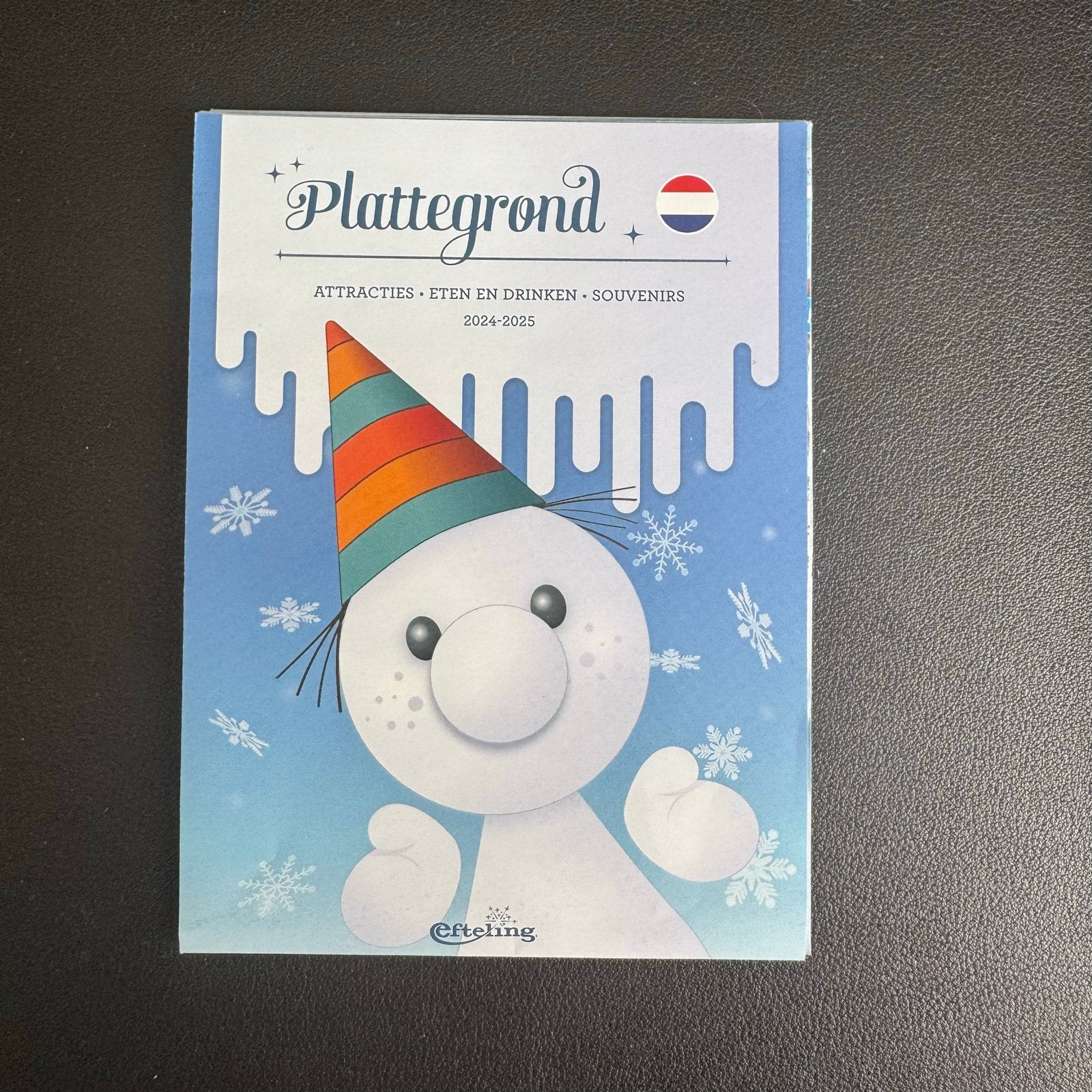 Efteling plattegrond - winter 2024-2025 - Nederlands, Verzenden, Nieuw, Overige typen
