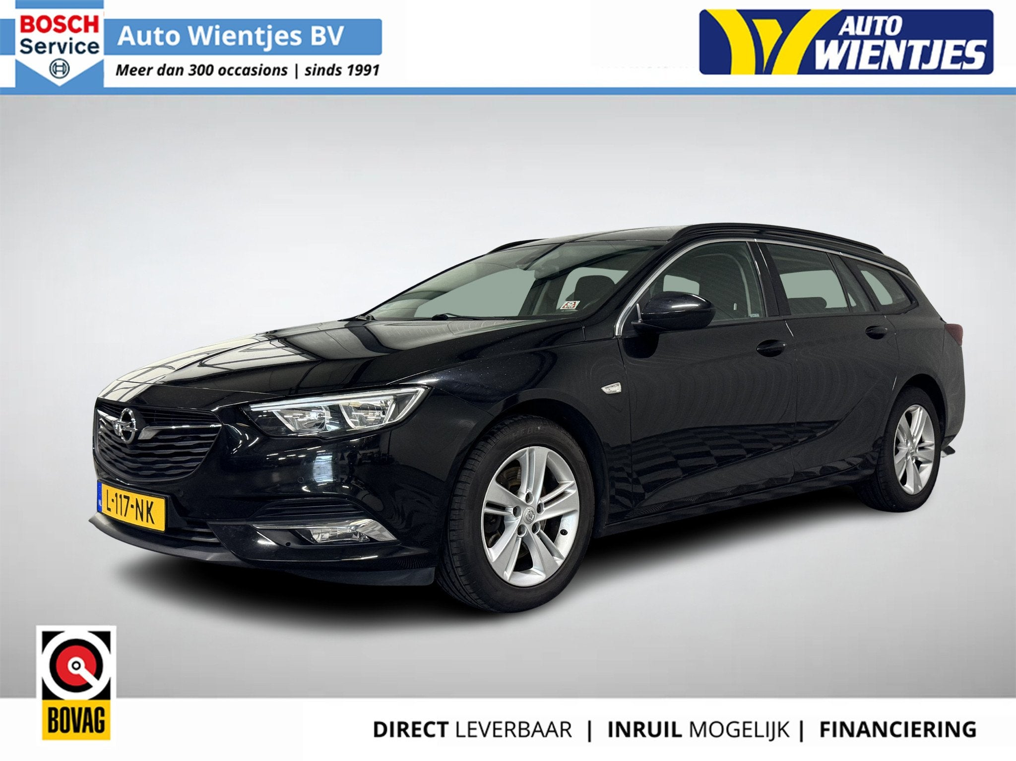 Opel Insignia Sports Tourer 1.5 Turbo | Business Executive |, Auto's, 13 km/l, Euro 6, Zwart, 1490 cc