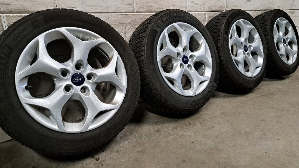 Lichtmetalen velgen Ford C-Max Focus Mondeo V40 205/55/16, Gebruikt, 16 inch, Banden en Velgen, Personenwagen